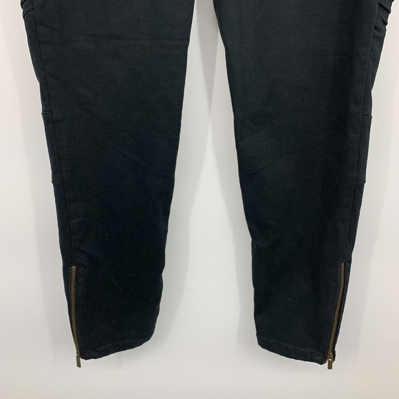 Isabel Maternity Ingrid & Isabel Jeggings Crossover Panel Black Skinny - Picture 8 of 9